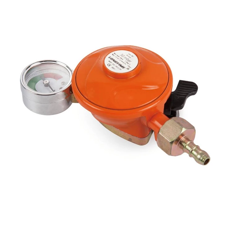 Quick-on Gas Regulator With Gauge & EFV